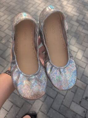 Tieks Iridescent Ballet Flats - Silver Holographic